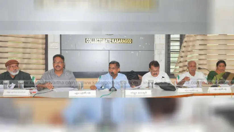 Kasaragod District Development Committee meeting regarding landslide threat on National Highway 66