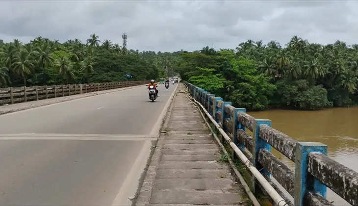 A view of the Chandragiri Bridge in Kasaragod