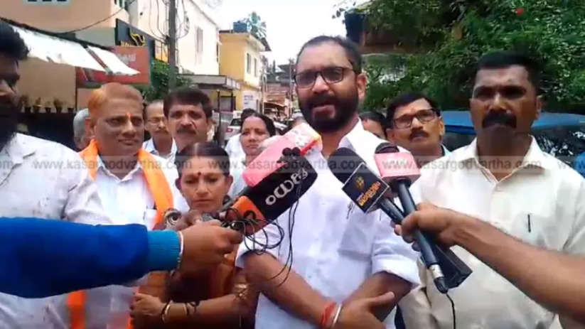 K Surendran addressing media about Thrissur Pooram