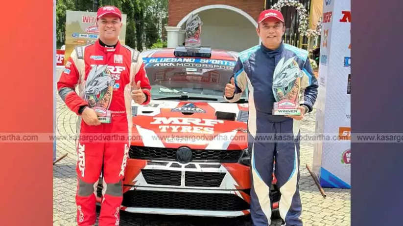  Musa Shareef with Trophy after Winning Rally Championship