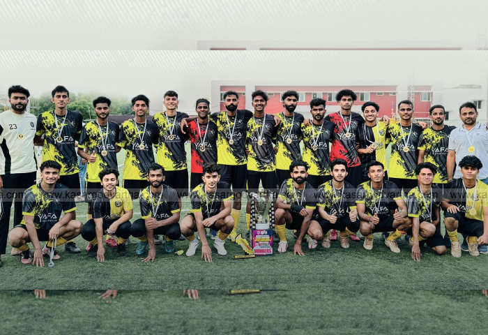 football mogral sports club won in district super division 