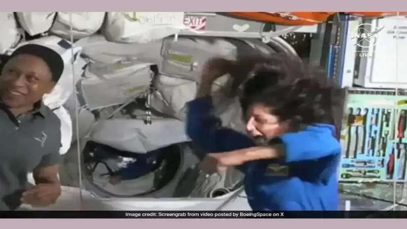 Watch Indian Origin Astronaut Sunita Williams dances on her arrival at International Space Station, Viral, Florida, News, World
