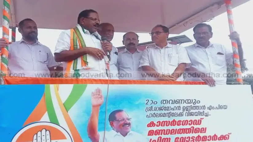 dedicating political career for kasaragod: rajmohan unnithan