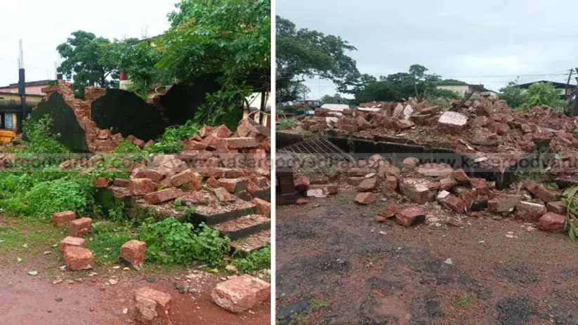 Damaged PWD building near Kumbla School demolished