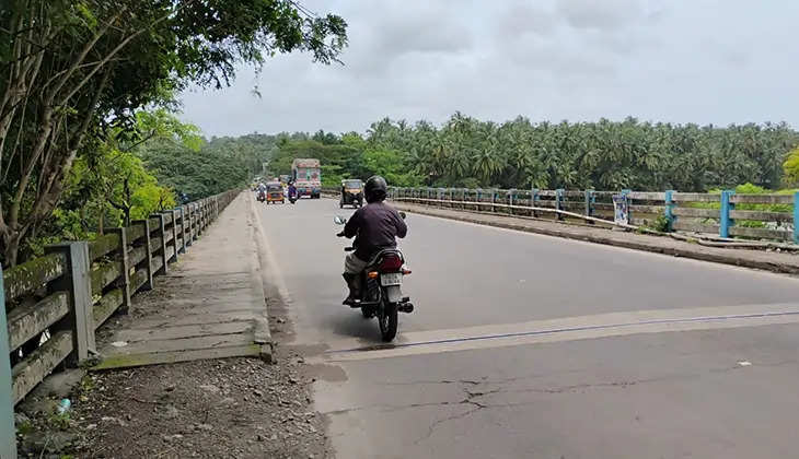 A view of the Chandragiri Bridge in Kasaragod