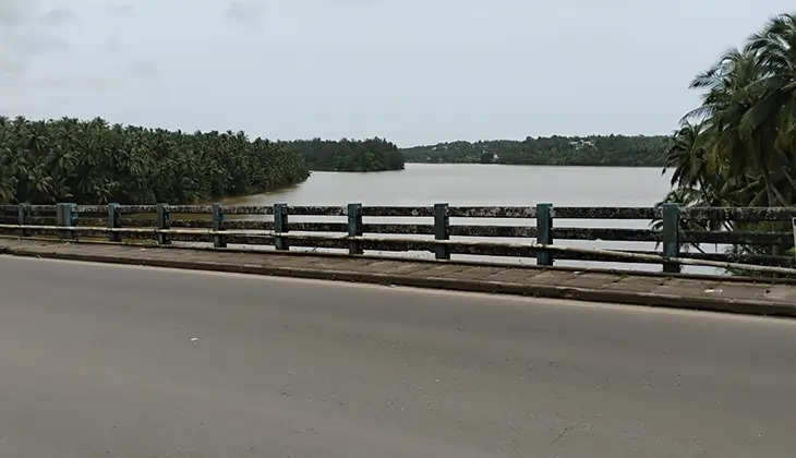 A view of the Chandragiri Bridge in Kasaragod