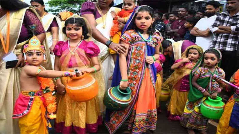  Krishna Janmashtami, Kasaragod, Kerala, India, festival, celebrations, processions, temple, culture, Hinduism