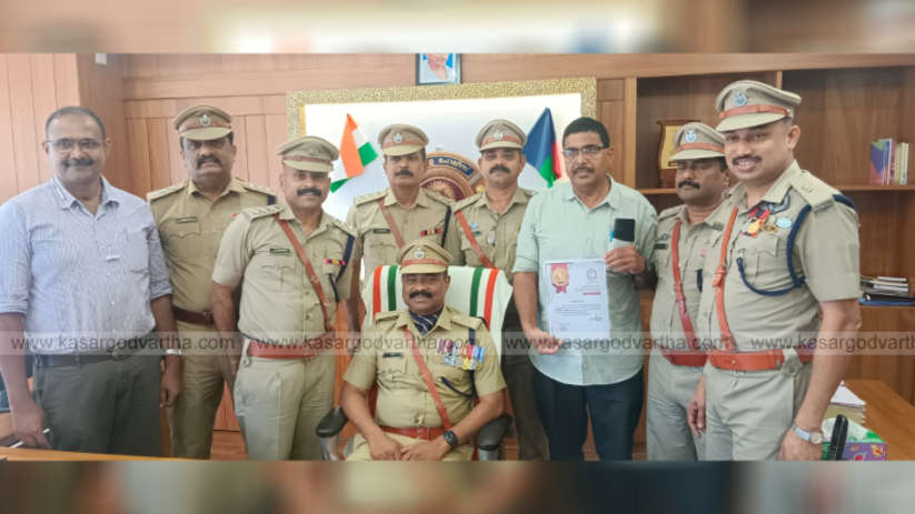 tailor honored for decades of service to kerala police