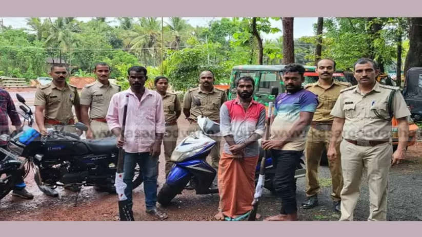 Forest guard caught three-member poaching group in the Panathady forest, Forest Guard, Caught, Three-Member, Poaching Group