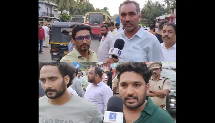 Locals protesting to find  missing expatriate in Kasaragod