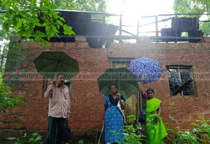 house built by government 12 years ago damaged